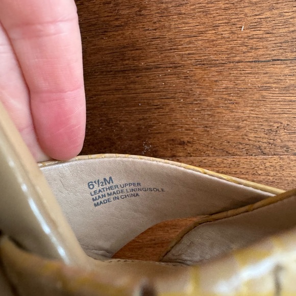 Nude wedge sandals by in size 6.5US. Used twice, in like new condition. - Picture 7 of 7